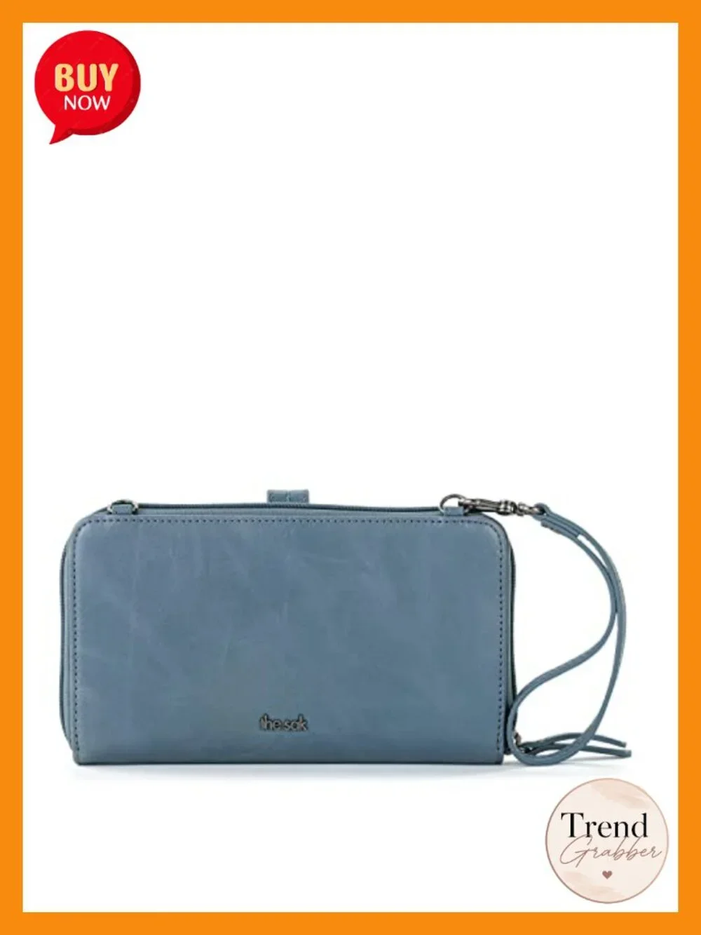 Small Crossbody Smartphone Purse Convertible Wristlet Wallet Leather